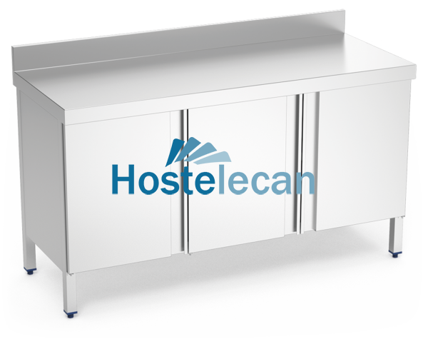 Mesa mural c/4 puertas abatibles 2000x700x850 mm.