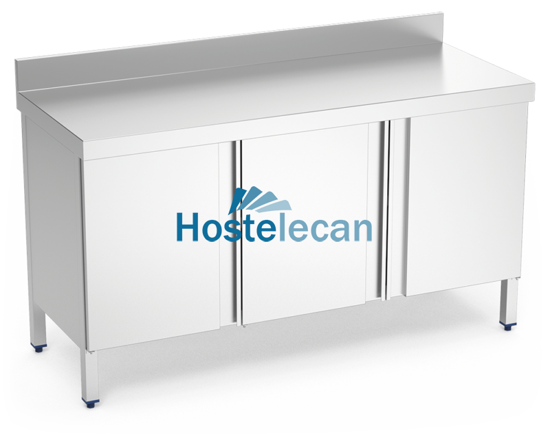 Mesa mural c/3 puertas abatibles 1500x700x850 mm.