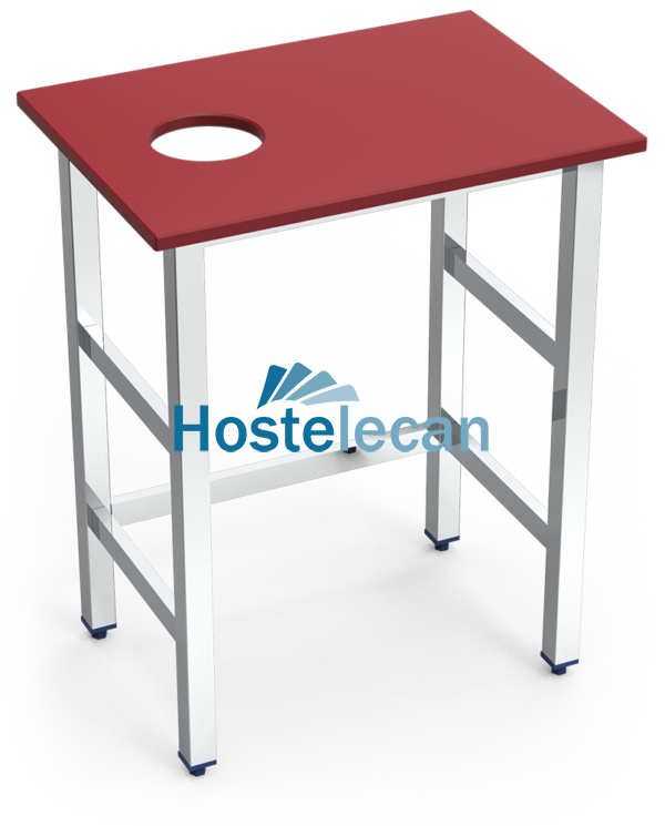 Puesto pescadero fb.roja mod.senc.700x500x870 mm.