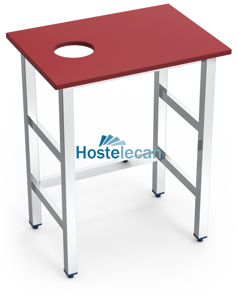 Puesto pescadero fb.roja mod.senc.700x500x870 mm.