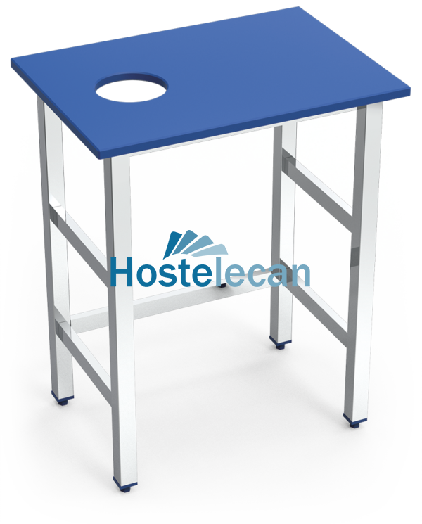 Puesto pescadero fb.azul mod.senc.700x500x870 mm.