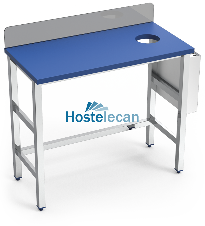 P074424.png Puesto pescadero fb. azul 30 mm. 1000x500x880 mm.