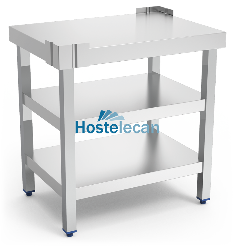 P074426.png Mesa central c/2 entrepaños 720x520x762 mm. Especial cortadora fiambre.