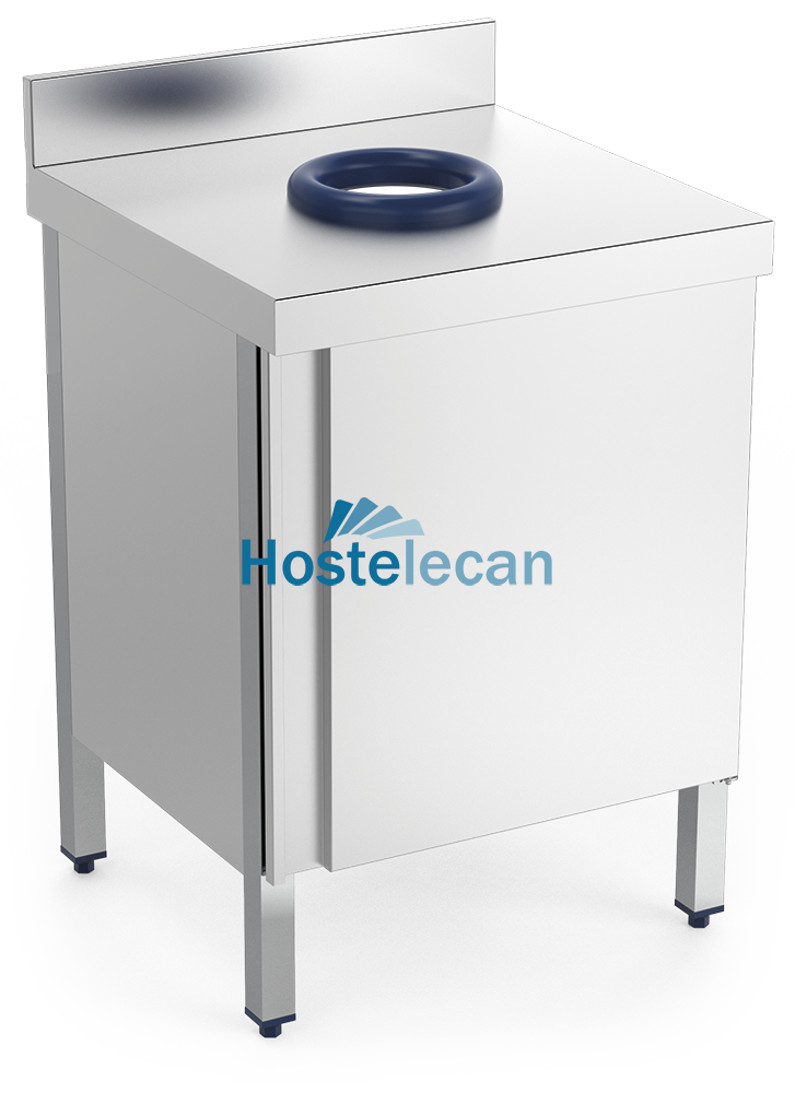 P074437.png Mesa mural desbarasado c/entrepaño 600x700x850 mm.