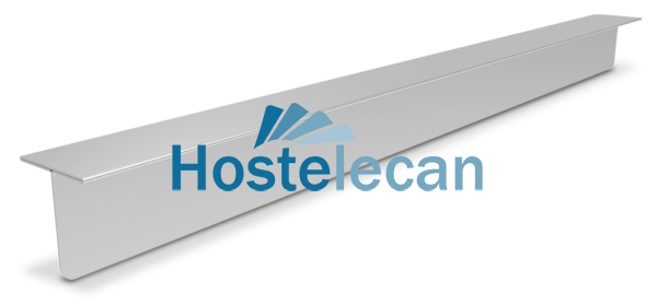 Tapa juntas inox de unión para mesas y fregaderos 675x35x39 mm