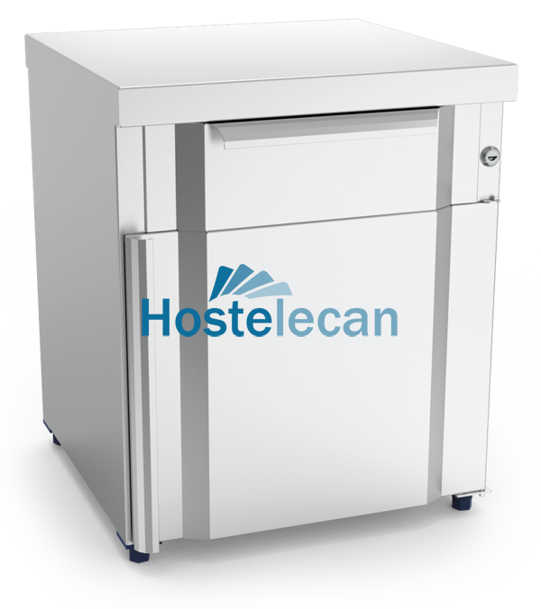 Box modular con cajón, puerta y dos entrepaños 439x430x528 mm.