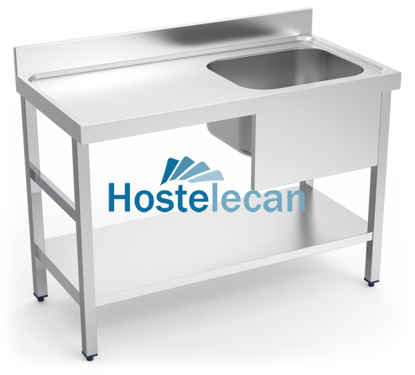 P075204.png Mesa mural de Chef c/entrep. cubeta dcha. 1200x600x850 mm.