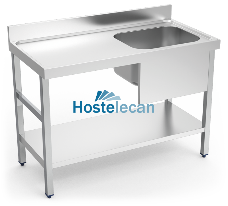 P075204.png Mesa mural de Chef c/entrep. cubeta dcha. 1200x600x850 mm.