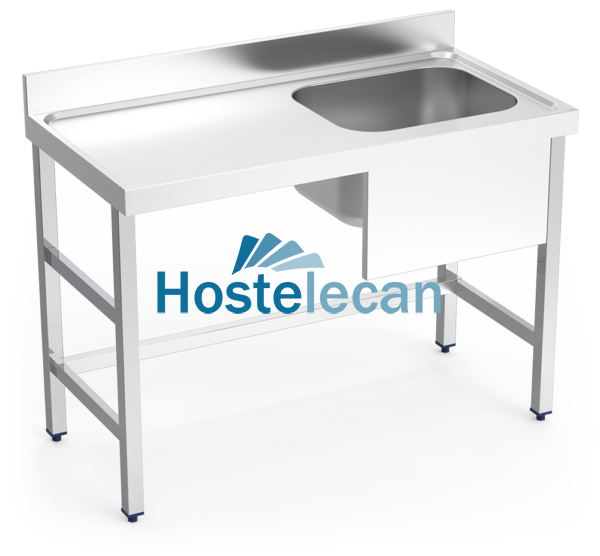 P075404.png Mesa mural de Chef s/entrep. cubeta dcha. 1200x700x850 mm.