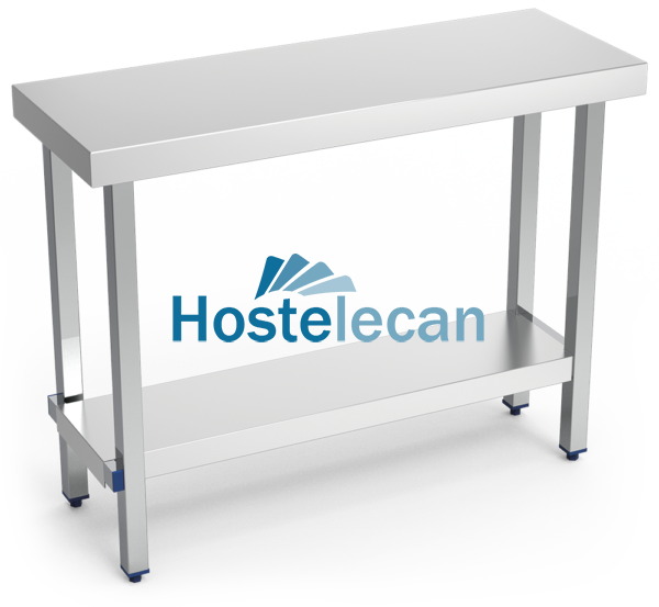 Mesa central plegable c/entrepaño 1100x500x63/860 mm.