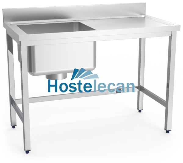 Mesa mural especial escayola cubeta izda s/entrep 1200x600x850 mm.