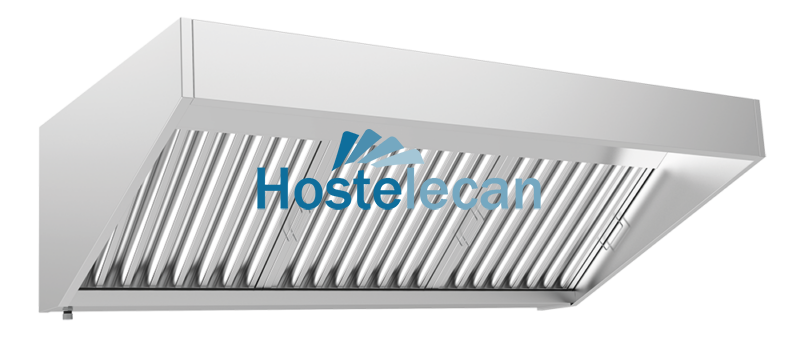 Campana extractora mural de acero inoxidable 1477x850x452 mm