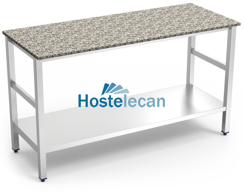 P076858.png Isla de cocina inox con encimera de granito 1000x600x870 mm