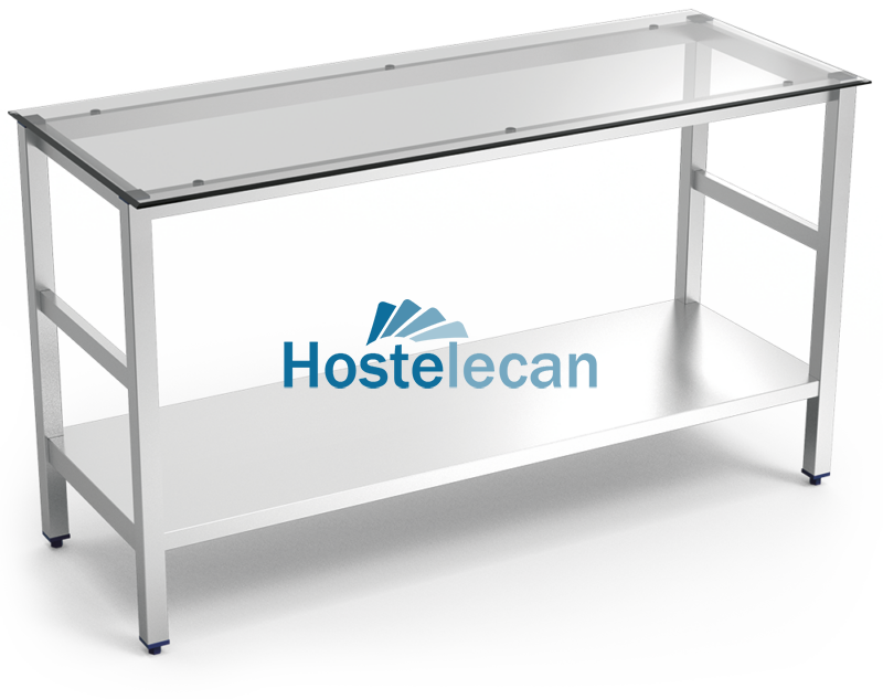 P076878.png Mesa central inox con encimera de cristal translúcido 1000x600x860 mm
