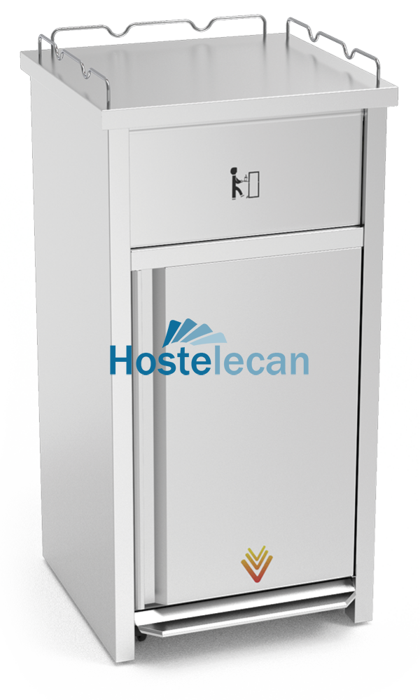 Contenedor XS para vaciado de bandejas de comida rápida