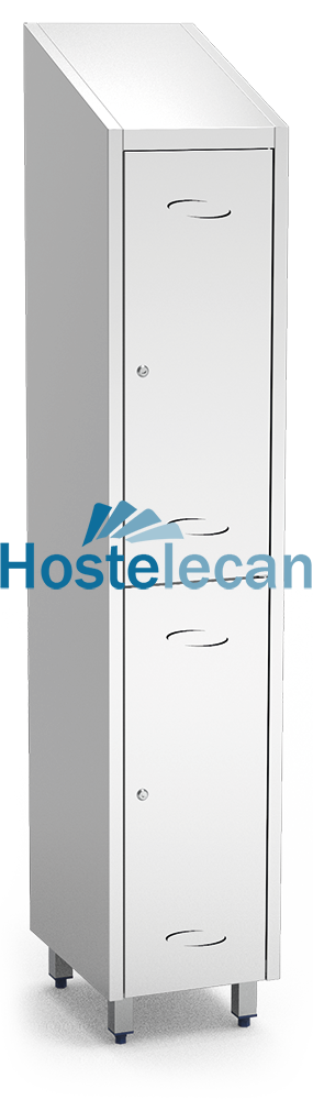 Taquilla pequeña de 2 puertas 370x480x2010 mm.