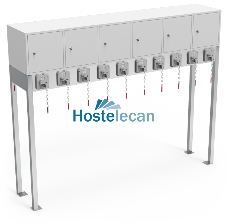 Consigna para 10 carros con taquilla de 8 puertas