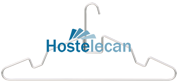 Percha industrial de acero inoxidable 420x190 mm.