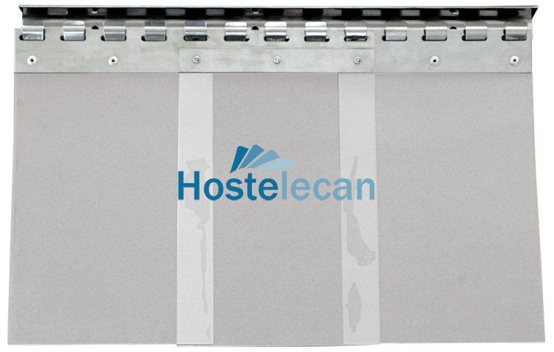 Cortina de lamas de PVC 984x40x2000 mm.