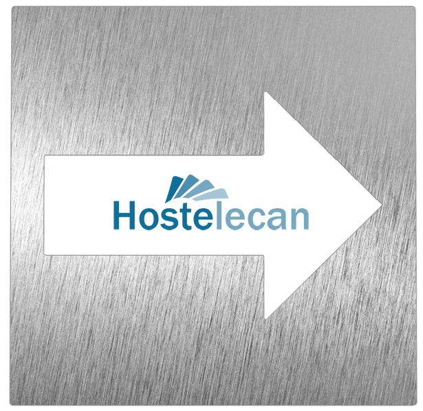 Pictograma inoxidable "Dirección" 120x120x1.5 mm.