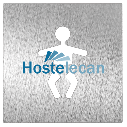 Pictograma inoxidable "Bebé" 120x120x1.5 mm