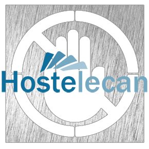 Pictograma inoxidable "Prohibido el paso" 120x120x1.5 mm