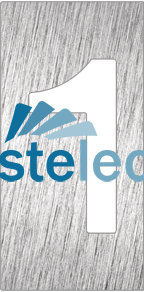 Pictograma inoxidable "Número 1" 60x120x1.5 mm.