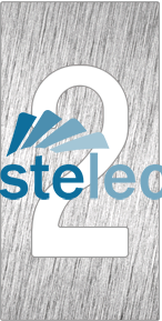 P082650.png Pictograma inoxidable "Número 2" 60x120x1.5 mm.