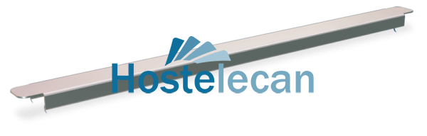 Perfil divisorio para cubeta Gastronorm de 530x22x10 mm.