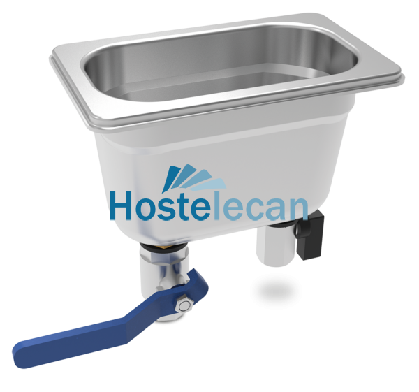 Lavaporcionador de helados para encastrar 176x108x151 mm