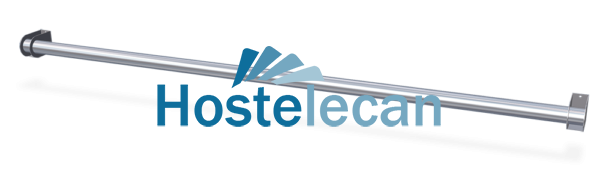 Barra de apoyo mural horizontal pasamanos 2000x92,5x64,5 mm.