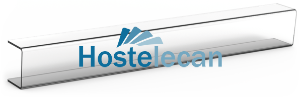 Vitrina cubre-aperitivos modelo BC 1000x112x131 mm.