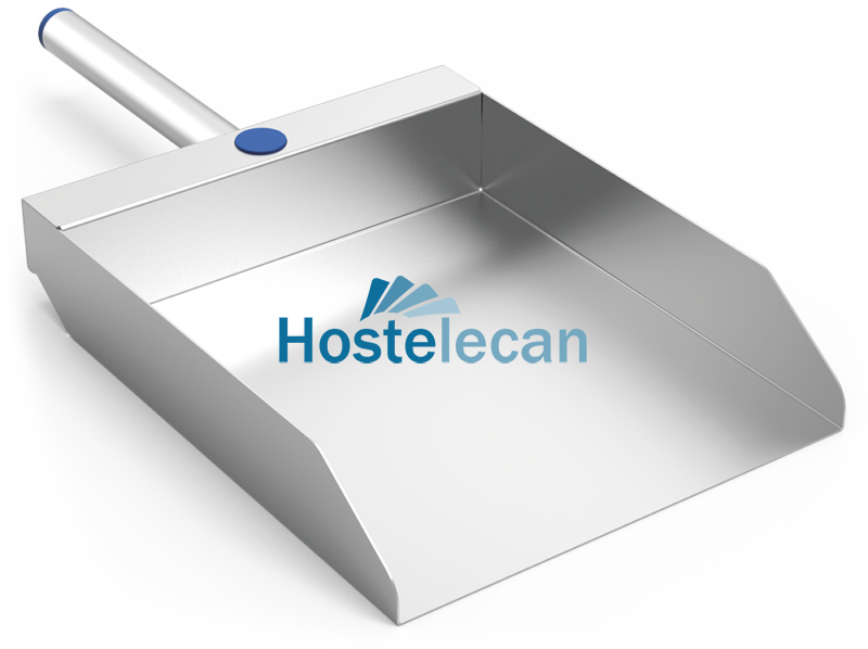 Recogedor de mano inox 390x192x47 mm