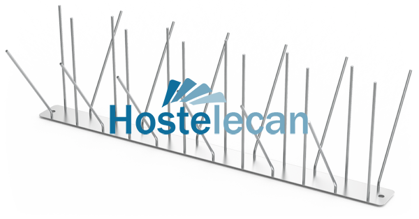 Pincho antipalomas en acero inoxidable 490x191x150 mm