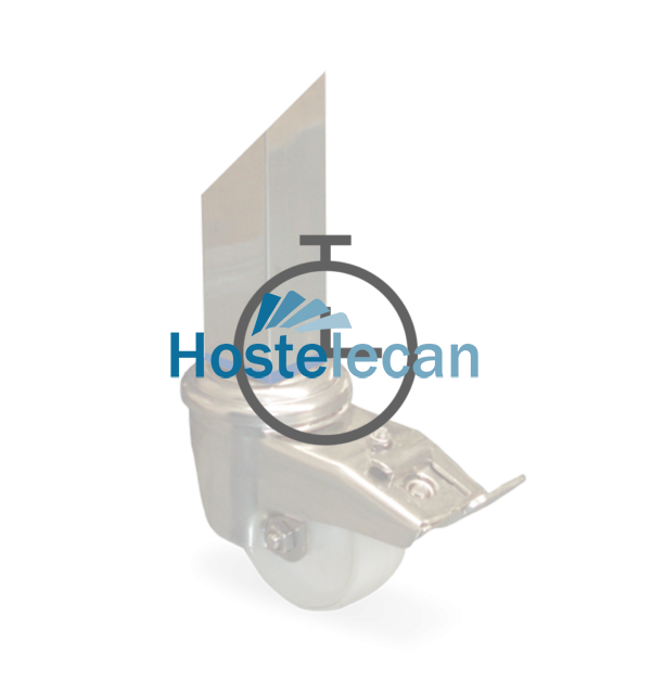 Acoplar rueda a pata de 40x40 mm.