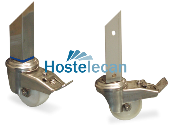 Acoplar rueda a soporte de estantería