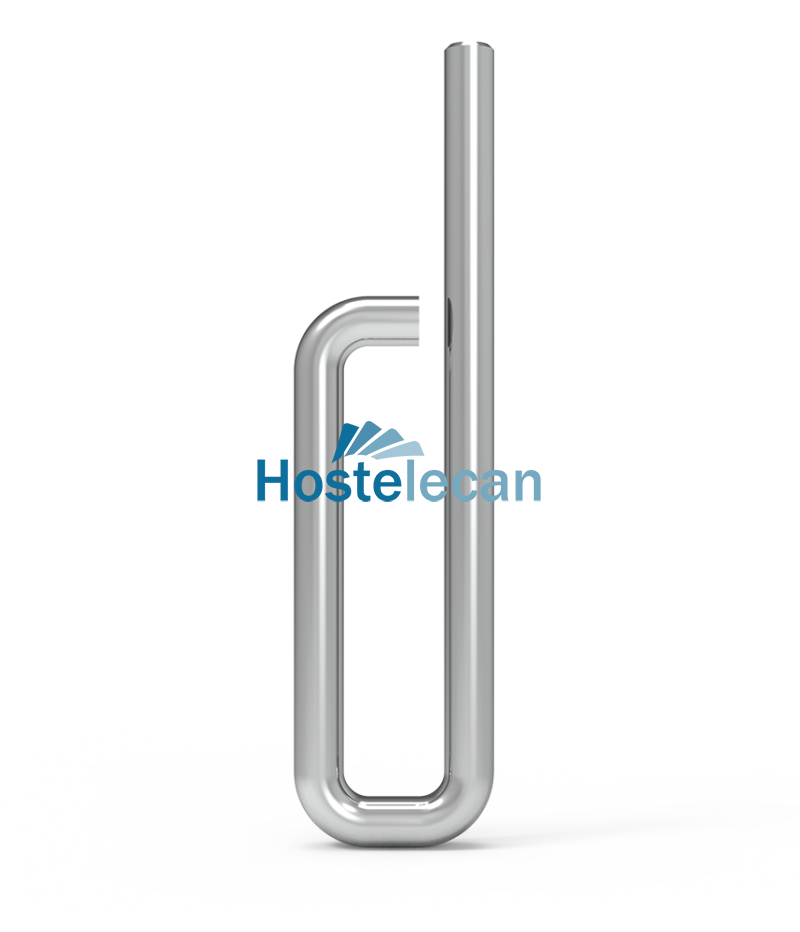 Gancho inox jamonero para pletina 80x10x5 mm