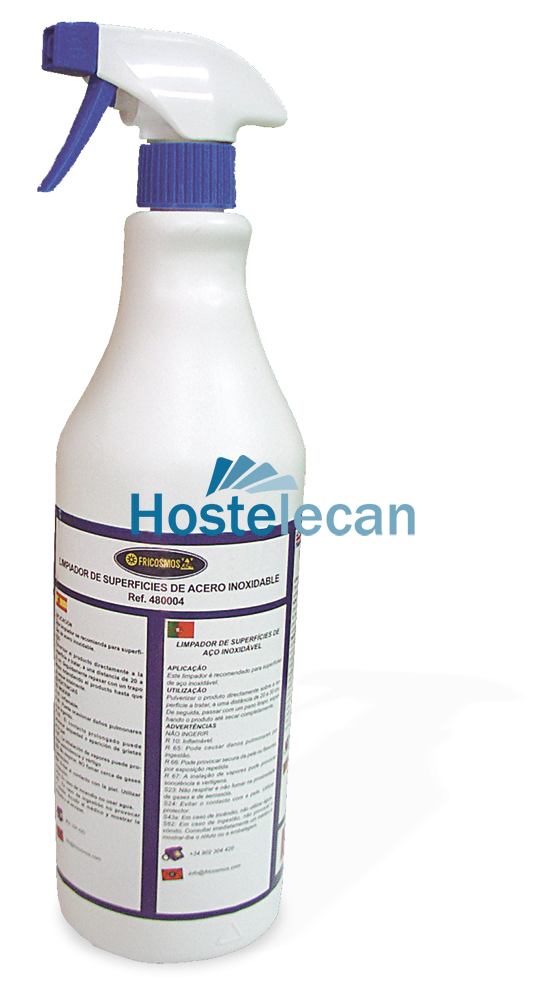 Bote de limpiador inoxidable de 1000 ml.