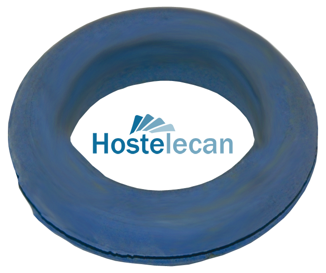 Pasacable de goma azul ø36x2,5 mm.