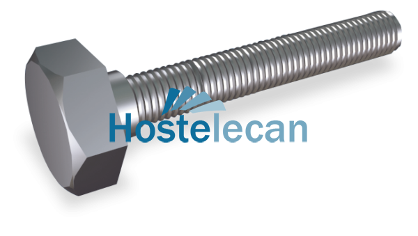 Tornillo cabeza hexagonal rosca métrica M5x8 mm.