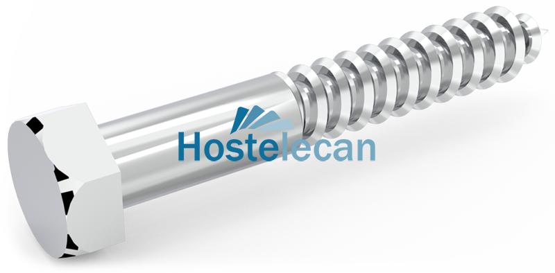 P421034.png Tirafondo cabeza hexagonal M6x40 mm.