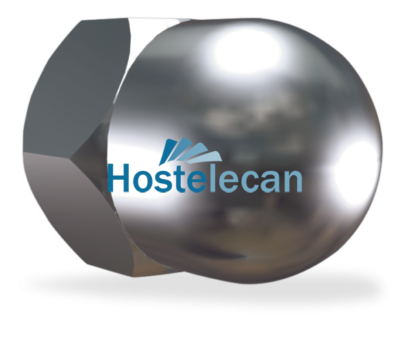 Tuerca ciega hexagonal rosca métrica M5 mm.