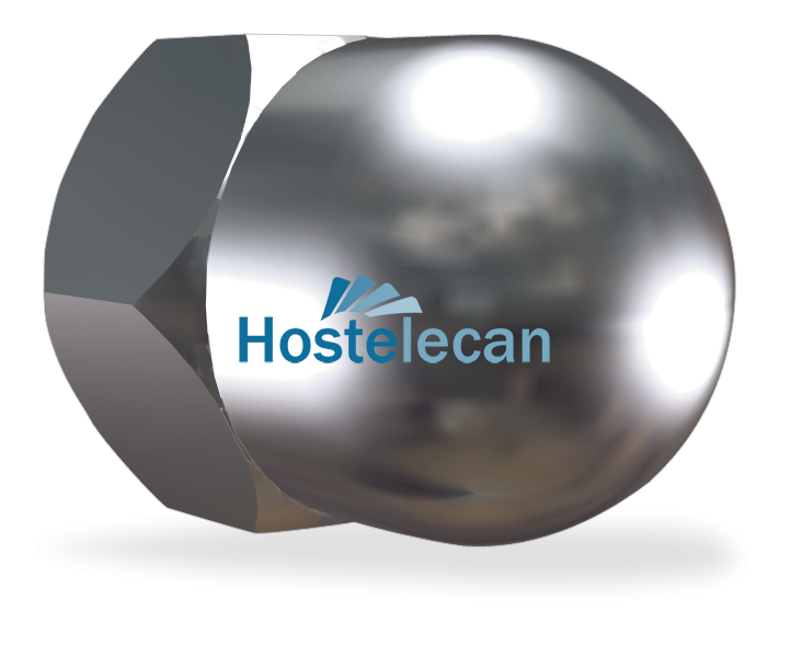 Tuerca ciega hexagonal rosca métrica M10 mm.