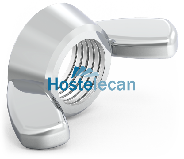 Tuerca mariposa tipo americano M8 mm.