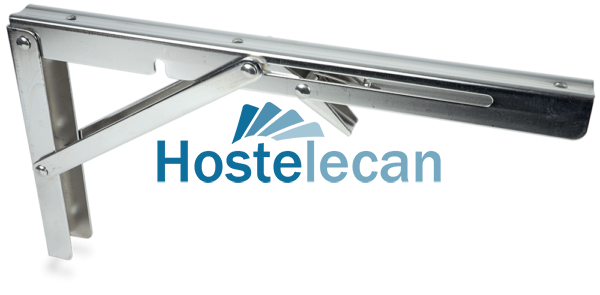 Cartela abatible inoxidable 300x23x165 mm.