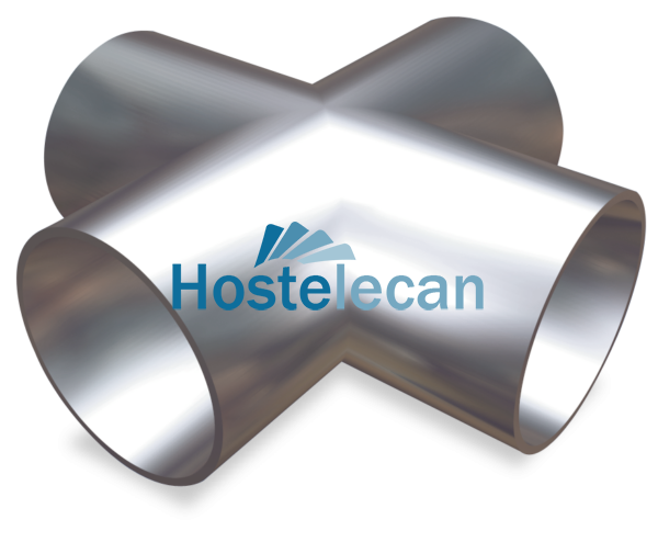 Cruce para tubo de ø=43(ext)x110 mm.