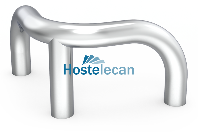 Defensa de esquina desmontable tubular 90º