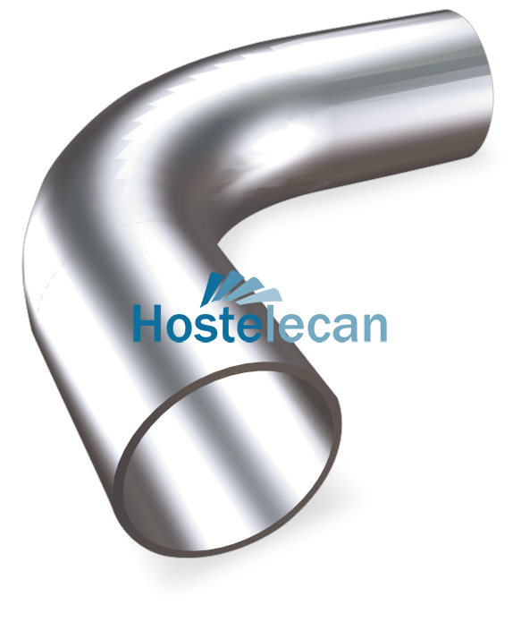 Tubo en escuadra ø=35 mm. (ext)