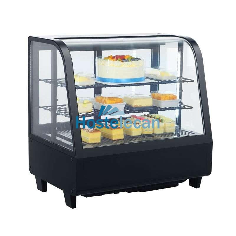 Vitrina Refrigerada Sobremesa 100 litros Negro de 682 x450 x675h mm Línea Pekín XCW-100L-N