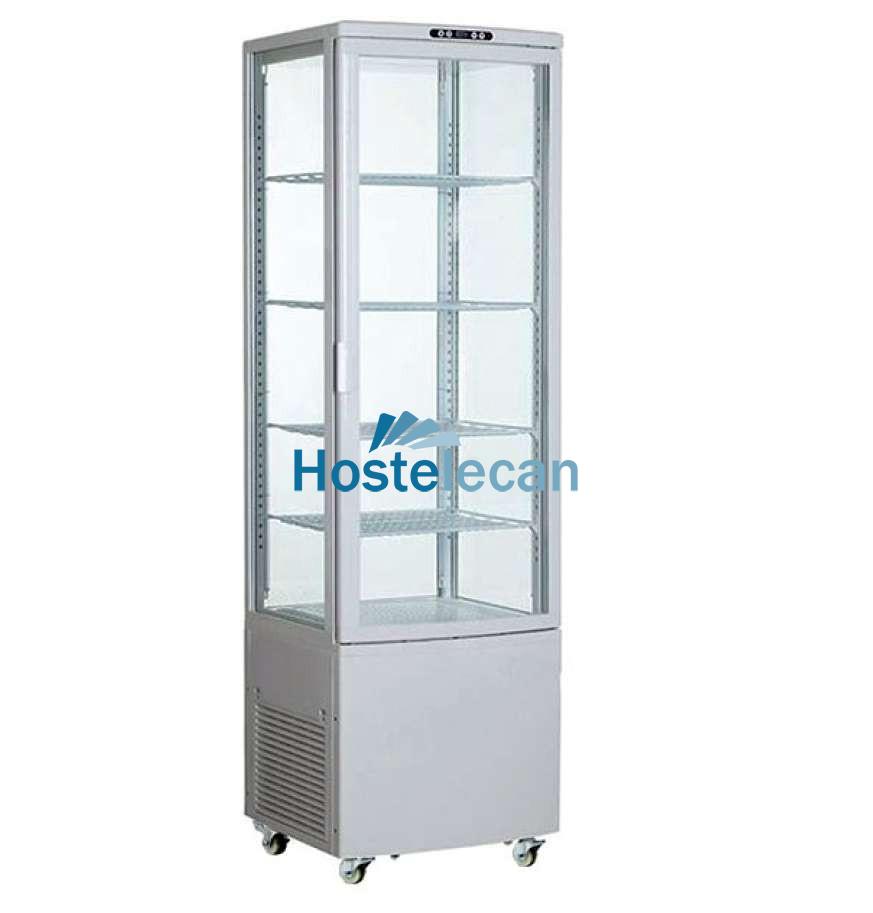 Expositor Refrigerado 4 Caras 238 litros Blanco de 515x485x1715h mm Línea Pekín XC238L-B